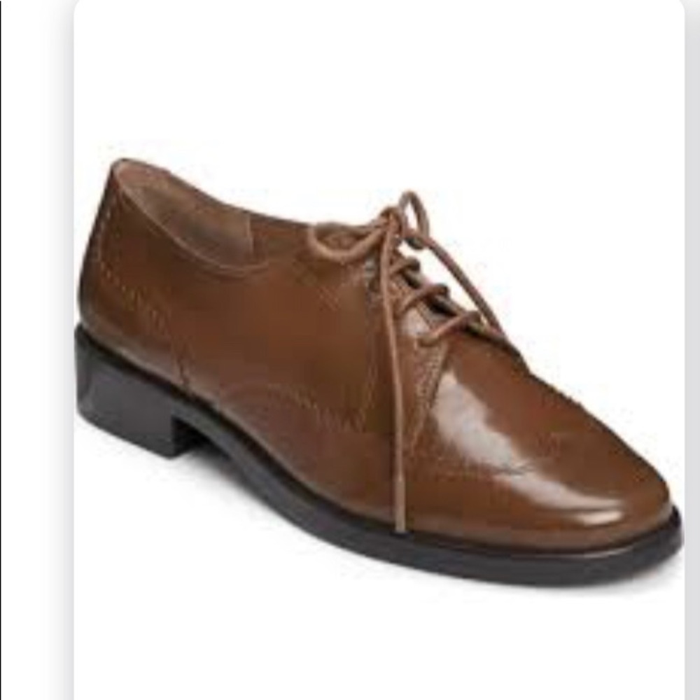 Aerosoles Accomplishment Mid Brown Leather Oxfords